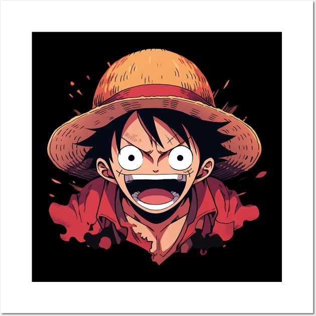 luffy Wall Art by skatermoment